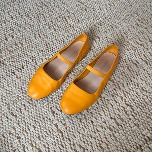 Everlane yellow leather mary janes Zara madewell rothys mary-jane